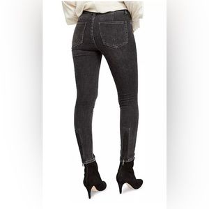 NWT Free People Jet Low Rise Skinny Jeans Size 31 Galaxy Black
